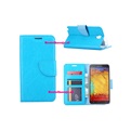 Hoesje voor Samsung Galaxy Note 3 Neo N7505 - Book Case Turquoise