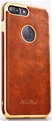 Atouchbo Hoesje voor Apple iPhone 7 Plus / iPhone 8 Plus - TPU - Lederen Look - Bruin