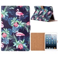 Tablet Book Case met sluiting voor Apple iPad 9.7 2017 / 2018 - Donkere Flamingo