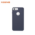 Xssive TPU Leder Back Cover voor Apple iPhone 7/iPhone 8 - Blauw