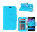 Boek Hoesje Book Case  voor Samsung Galaxy J1 J100 2015 - Turquoise