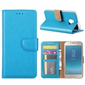 Hoesje voor Samsung Galaxy J2 Pro (2018) J250 / Samsung Galaxy Grand Prime Pro - Book Case - geschikt voor 3 pasjes - Turquoise