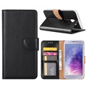 Hoesje voor Samsung Galaxy J4 (2018) J400 - Book Case - geschikt voor 3 pasjes - Zwart