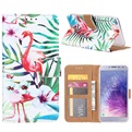 Hoesje voor Samsung Galaxy J4 (2018) J400 - Book Case - Tropische Flamingo