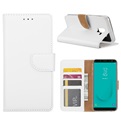 Hoesje voor Samsung Galaxy J6 (2018) J600 - Book Case - geschikt voor 3 pasjes - Wit