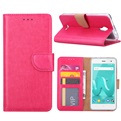 Hoesje voor Wiko Jerry 2 Book Case - geschikt voor 3 pasjes - Pink