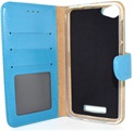 Hoesje voor Wiko Jerry Max - Book Case - geschikt voor 3 pasjes - Turquoise