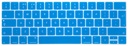 Siliconen Toetsenbord Cover voor New Macbook (met Touch Bar) 13/15 inch - Licht Blauw