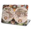 Macbook Cover voor Macbook Air 13.3 inch model A1369/A1466 - Wereldbol