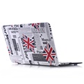 Macbook Cover voor Macbook Pro 15.4 inch (zonder retina) - HardCover -  Krant met Union Jack Engelse Vlag