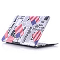 Macbook Cover voor Macbook Pro 15.4 inch (zonder retina) - HardCover - Krant met Amerikaanse Vlag