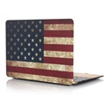 Macbook Cover voor Macbook Pro 15.4 inch (zonder retina) - HardCover - Retro Amerikaanse Vlag