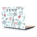 Macbook Cover voor Macbook Retina 12 inch - HardCover - Love Eiffeltoren