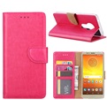 Hoesje voor Motorola Moto E5 - Book Case - geschikt voor 3 pasjes - Pink