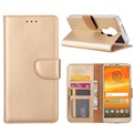 Hoesje voor Motorola Moto E5 Plus - Book Case - geschikt voor 3 pasjes - Goud