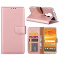 Hoesje voor Motorola Moto E5 Plus - Book Case - geschikt voor 3 pasjes - Rose Goud