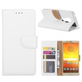 Hoesje voor Motorola Moto E5 - Book Case - geschikt voor 3 pasjes - Wit