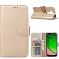 Hoesje voor Motorola Moto G7 Power - Book Case - Goud