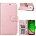 Hoesje voor Motorola Moto G7 Play - Book Case - Rose Goud