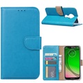 Hoesje voor Motorola Moto G7 Play - Book Case - Turquoise