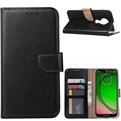 Hoesje voor Motorola Moto G7 Play - Book Case - Zwart