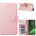 Hoesje voor Motorola Moto G7 Plus - Book Case - Rose Goud