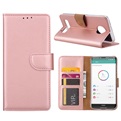 Hoesje voor Motorola Moto Z3 Play - Book Case - geschikt voor 3 pasjes - Rose Goud