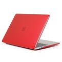 Macbook Case voor New Macbook PRO 13 inch (met Touch Bar) - Transparant Rood