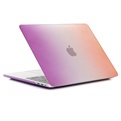 Macbook Hard Case voor New Macbook PRO 13 inch (met Touch Bar) 2016/2017 - Regenboog Paars Oranje