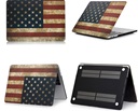 Laptop Cover voor Macbook PRO 13 inch met of zonder Touch Bar 2016/2017 - Retro Amerikaanse Vlag