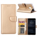 Book Case voor Nokia 5 - Goud