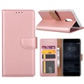 Book Case voor Nokia 5 - Rose Goud