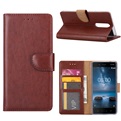 Book Case voor Nokia 8 - Bruin