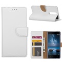 Book Case voor Nokia 8 - Wit