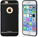 Nuoku Hoesje voor  Apple iPhone 6/6S - Back Cover - TPU - Zwart
