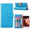 Hoesje voor Huawei P10 Plus - Book Case - geschikt voor 3 pasjes - Turquoise