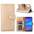 Hoesje voor Huawei P20 - Book Case - geschikt voor 3 pasjes - Goud