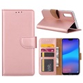 Hoesje voor Huawei P20 - Book Case - geschikt voor 3 pasjes - Rose Goud