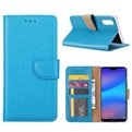 Hoesje voor Huawei P20 - Book Case - geschikt voor 3 pasjes - Turquoise