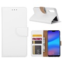 Hoesje voor Huawei P20 - Book Case - geschikt voor 3 pasjes - Wit