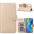 Hoesje Voor Huawei P30 Lite - Book Case - Goud