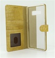 Premium Hoesje voor Samsung Galaxy Note 8 - Book Case - Croco Print - Beige