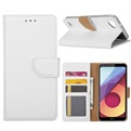 Hoesje voor LG Q6 Book Case - geschikt voor 3 pasjes - Wit