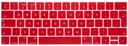 Siliconen Toetsenbord Cover voor New Macbook (met Touch Bar) 13/15 inch - Rood