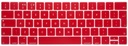 Toetsenbord cover voor MacBook Air 11 inch - siliconen - rood - NL indeling