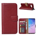 Hoesje voor Samsung Galaxy S10 - Book Case -  Bordeaux Rood