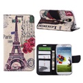 Hoesje Voor Samsung Galaxy S4 i9500 i9505 Book Case - Eiffeltoren Big Ben