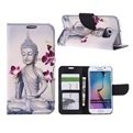 Hoesje Voor Samsung Galaxy S6 Edge - Book Case G925 Boeddha
