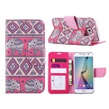 Hoesje Voor Samsung Galaxy S6 - Book Case G920 - Olifant