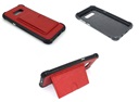Atouchbo - Hard Back Cover voor Samsung Galaxy S8 - Leder Look - geschikt voor 1 pasje - Rood
